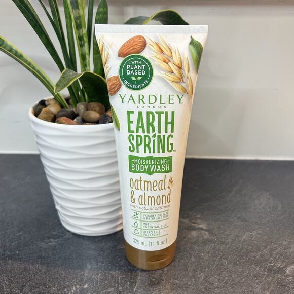 1-YARDLEY‎ London Earth Spring Moisturizing Body Wash Oatmeal & Almond 11 oz NEW - Picture 1 of 6